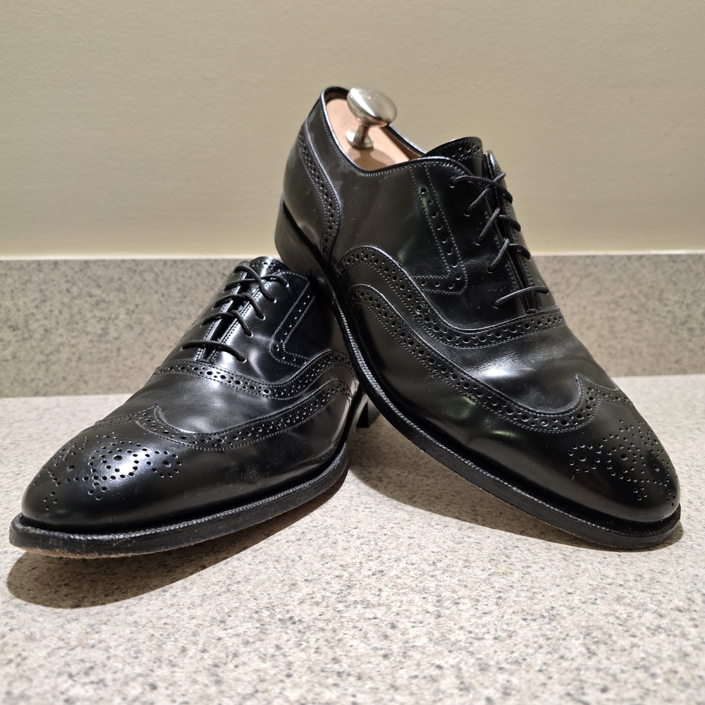 Johnston & Murphy 24-93210 Austin Classic Black Brogue Oxfords